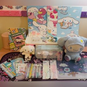 (SOLD Elsewhere) Stationary & Plushie Cinnamaroll Bundle
